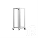 Lanberg rack keret (19", 27U, 600x800, nyitott, szürke)