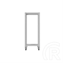 Lanberg rack keret (19", 27U, 600x800, nyitott, szürke)