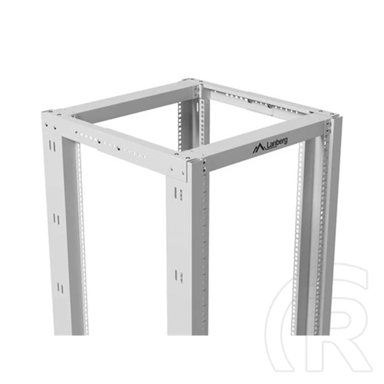 Lanberg rack keret (19", 27U, 600x800, nyitott, szürke)