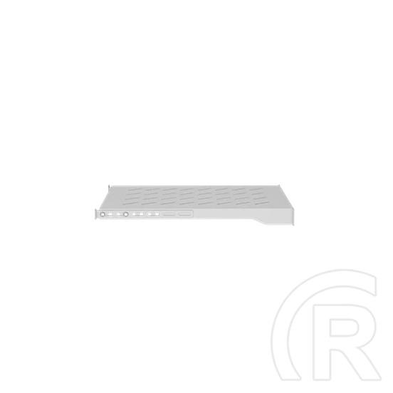 Lanberg rack tálca (19", 1U, fix, 500mm mély, 25kg, szürke)