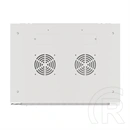 Lanberg rackszekrény (19", 18U, fali, 600x450 mm, lapraszerelt, edzett üveg ajtó, szürke)
