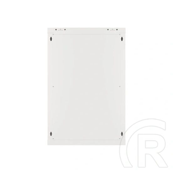 Lanberg rackszekrény (19", 18U, fali, 600x450 mm, lapraszerelt, edzett üveg ajtó, szürke)