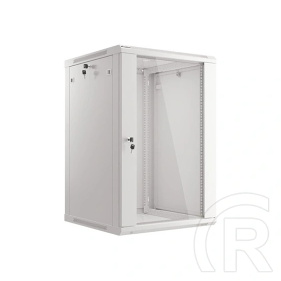 Lanberg rackszekrény (19", 18U, fali, 600x600 mm, lapraszerelt, szürke)