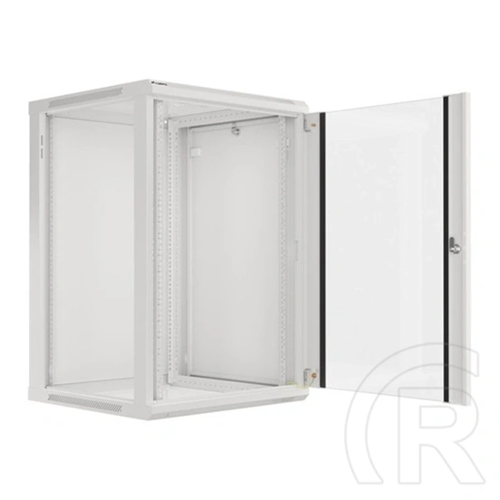 Lanberg rackszekrény (19", 18U, fali, 600x600 mm, lapraszerelt, szürke)