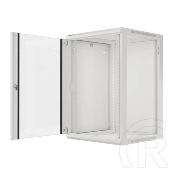 Lanberg rackszekrény (19", 18U, fali, 600x600 mm, lapraszerelt, szürke)