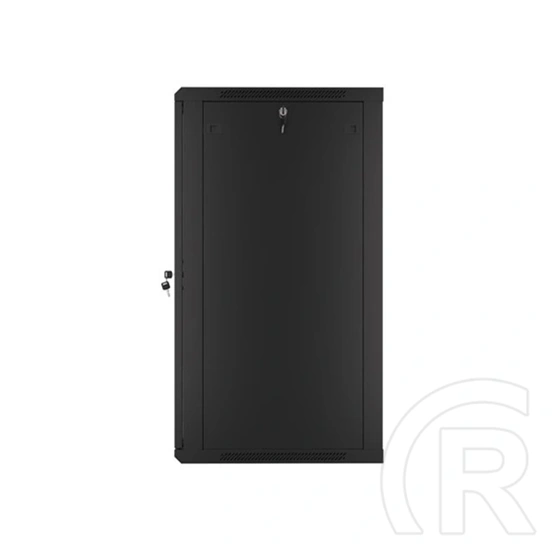 Lanberg rackszekrény (19", 22U, 600x600 mm, 529,5 mm mély, lapraszerelt, edzett üveg ajtó, fekete)