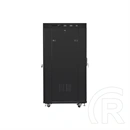 Lanberg rackszekrény (19", 27U, 800x1000 mm, szabadon álló, üvegajtó, lapraszerelt, LCD kijelző, fekete)