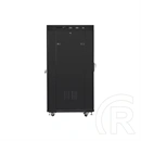 Lanberg rackszekrény (19", 27U, 800x1200 mm, szabadon álló, üvegajtó, lapraszerelt, LCD kijelző, fekete)