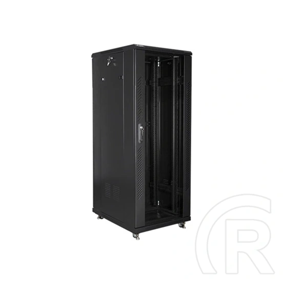 Lanberg rackszekrény (19", 32U, 600x800 mm, 720mm mély, lapraszerelt, fekete)