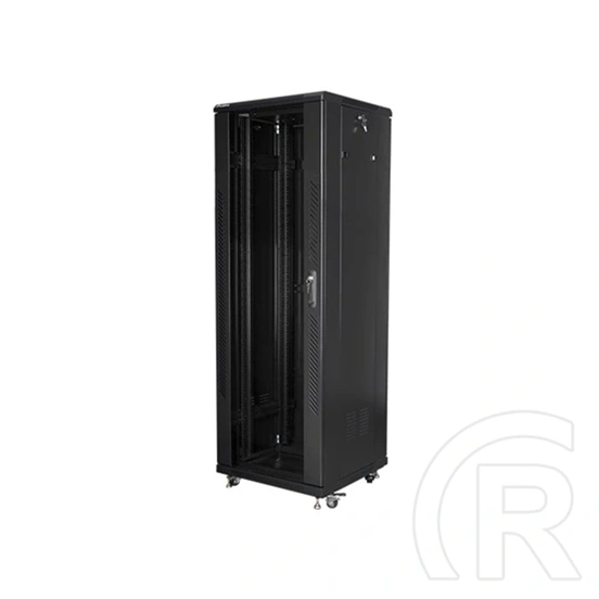 Lanberg rackszekrény (19", 37U, 600x600, lapraszerelt, 520mm mély, szabadon álló, fekete)