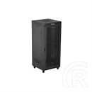 Lanberg rackszekrény (19", 37U, 800x800 mm, szabadon álló, perforált ajtó, lapraszerelt, LCD kijelző, fekete)