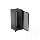 Lanberg rackszekrény (19", 37U, 800x800 mm, szabadon álló, perforált ajtó, lapraszerelt, LCD kijelző, fekete)