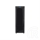 Lanberg rackszekrény (19", 37U, szabadon álló, 600x800 mm, üvegajtó, lapraszerelt, LCD kijelző, fekete)