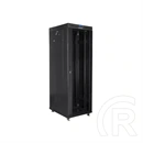 Lanberg rackszekrény (19", 37U, szabadon álló, 600x800 mm, üvegajtó, lapraszerelt, LCD kijelző, fekete)