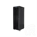 Lanberg rackszekrény (19", 37U, szabadon álló, 600x800 mm, üvegajtó, lapraszerelt, LCD kijelző, fekete)