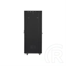 Lanberg rackszekrény (19", 37U, szabadon álló, 600x800 mm, üvegajtó, lapraszerelt, LCD kijelző, fekete)