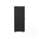 Lanberg rackszekrény (19", 37U, szabadon álló, 600x800 mm, üvegajtó, lapraszerelt, LCD kijelző, fekete)