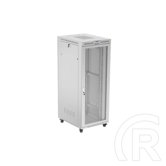Lanberg rackszekrény (19", 42U, 800x1000, perforált ajtó, lapraszerelt, LCD, szürke)