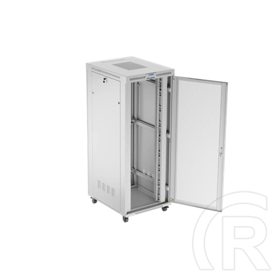 Lanberg rackszekrény (19", 42U, 800x1000, perforált ajtó, lapraszerelt, LCD, szürke)