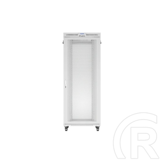 Lanberg rackszekrény (19", 42U, 800x1000, perforált ajtó, lapraszerelt, LCD, szürke)