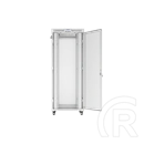 Lanberg rackszekrény (19", 42U, 800x1000, perforált ajtó, lapraszerelt, LCD, szürke)