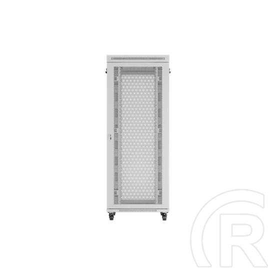 Lanberg rackszekrény (19", 42U, 800x1000, perforált ajtó, lapraszerelt, LCD, szürke)