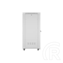 Lanberg rackszekrény (19", 42U, 800x1000, perforált ajtó, lapraszerelt, LCD, szürke)
