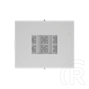 Lanberg rackszekrény (19", 42U, 800x1000, perforált ajtó, lapraszerelt, LCD, szürke)
