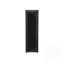 Lanberg rackszekrény (19", 42U, szabadon álló, 600x1000 mm, üvegajtó, lapraszerelt, LCD, fekete)