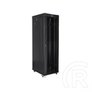 Lanberg rackszekrény (19", 42U, szabadon álló, 600x1000 mm, üvegajtó, lapraszerelt, LCD, fekete)