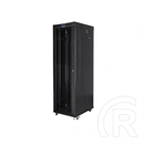 Lanberg rackszekrény (19", 42U, szabadon álló, 600x1000 mm, üvegajtó, lapraszerelt, LCD, fekete)