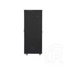 Lanberg rackszekrény (19", 42U, szabadon álló, 600x1000 mm, üvegajtó, lapraszerelt, LCD, fekete)