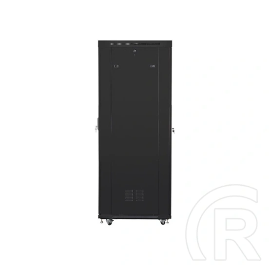 Lanberg rackszekrény (19", 42U, szabadon álló, 600x1000 mm, üvegajtó, lapraszerelt, LCD, fekete)