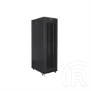 Lanberg rackszekrény (19", 42U, szabadon álló, 800x1200 mm, perforált ajtó, lapraszerelt, LCD kijelző, fekete)