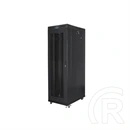 Lanberg rackszekrény (19", 42U, szabadon álló, 800x1200 mm, perforált ajtó, lapraszerelt, LCD kijelző, fekete)