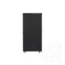Lanberg rackszekrény (19", 42U, szabadon álló, 800x1200 mm, perforált ajtó, lapraszerelt, LCD kijelző, fekete)
