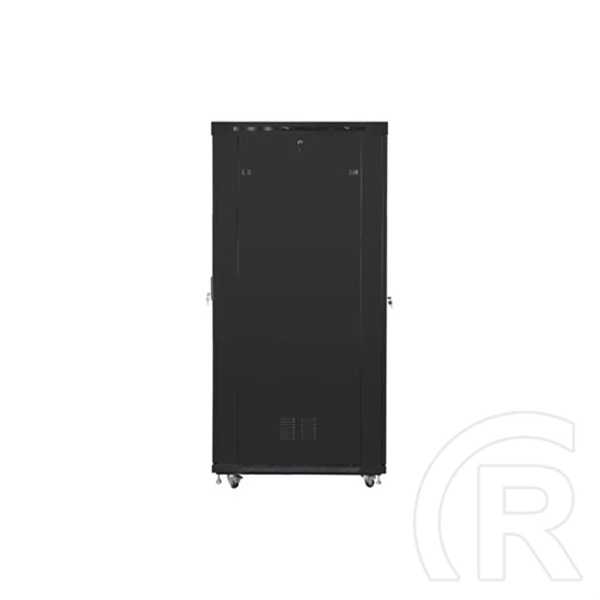 Lanberg rackszekrény (19", 42U, szabadon álló, 800x1200 mm, perforált ajtó, lapraszerelt, LCD kijelző, fekete)