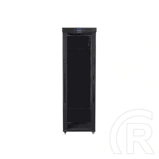 Lanberg rackszekrény (19", 47U, szabadon álló, 800x1000 mm, üvegajtó, lapraszerelt, LCD kijelző, fekete)