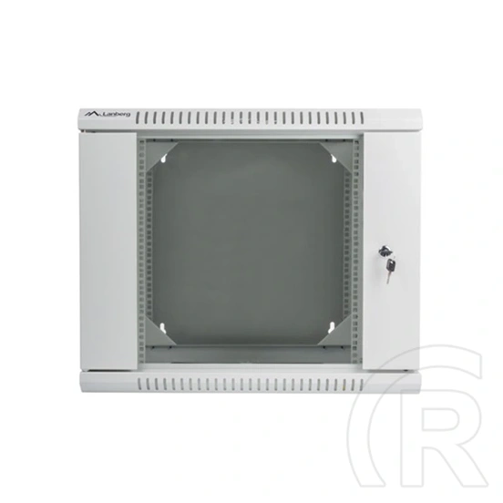 Lanberg rackszekrény (19", 9U, kétrészes, fali, 600x600, lapraszerelt, 440 mm mély, szürke)