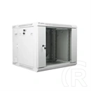 Lanberg rackszekrény (19", 9U, kétrészes, fali, 600x600, lapraszerelt, 440 mm mély, szürke)