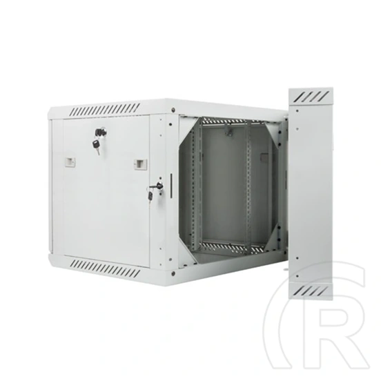 Lanberg rackszekrény (19", 9U, kétrészes, fali, 600x600, lapraszerelt, 440 mm mély, szürke)