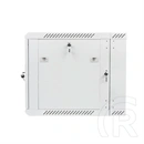 Lanberg rackszekrény (19", 9U, kétrészes, fali, 600x600, lapraszerelt, 440 mm mély, szürke)