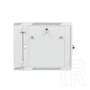 Lanberg rackszekrény (19", 9U, kétrészes, fali, 600x600, lapraszerelt, 440 mm mély, szürke)