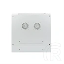 Lanberg rackszekrény (19", 9U, kétrészes, fali, 600x600, lapraszerelt, 440 mm mély, szürke)