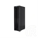 Lanberg rackszekrény (19", szabadon álló, 47U, 800x1200 mm, üvegajtó, lapraszerelt, LCD kijelző, fekete)