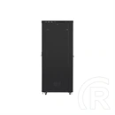 Lanberg rackszekrény (19", szabadon álló, 47U, 800x1200 mm, üvegajtó, lapraszerelt, LCD kijelző, fekete)