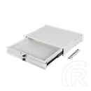 Lanberg rackszekrény fiók (19", 2U, 483x360 mm, 90 kg, 4-pontos, szürke)