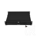 Lanberg rackszekrény fiók (19", 2U, 483x360mm, 90kg, 4-pontos szerelés, fekete)