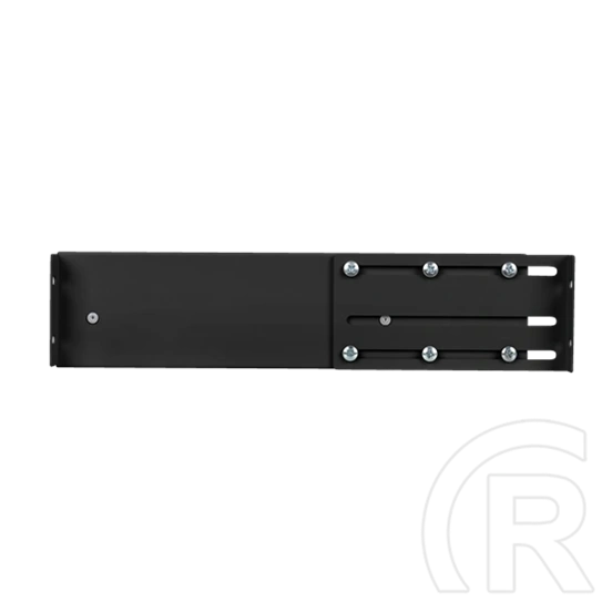 Lanberg rackszekrény fiók (19", 2U, 483x360mm, 90kg, 4-pontos szerelés, fekete)