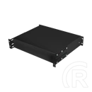 Lanberg rackszekrény fiók (19", 2U, 483x360mm, 90kg, 4-pontos szerelés, fekete)